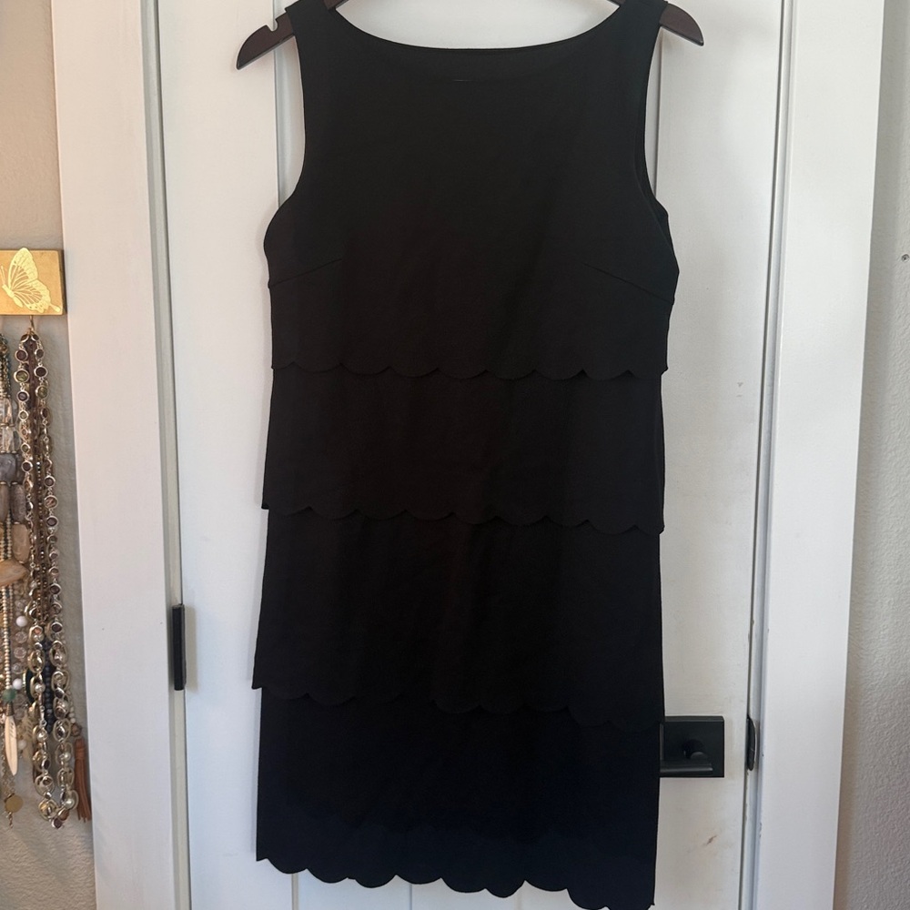 Philosophy Black Scalloped Mini Dress size M
